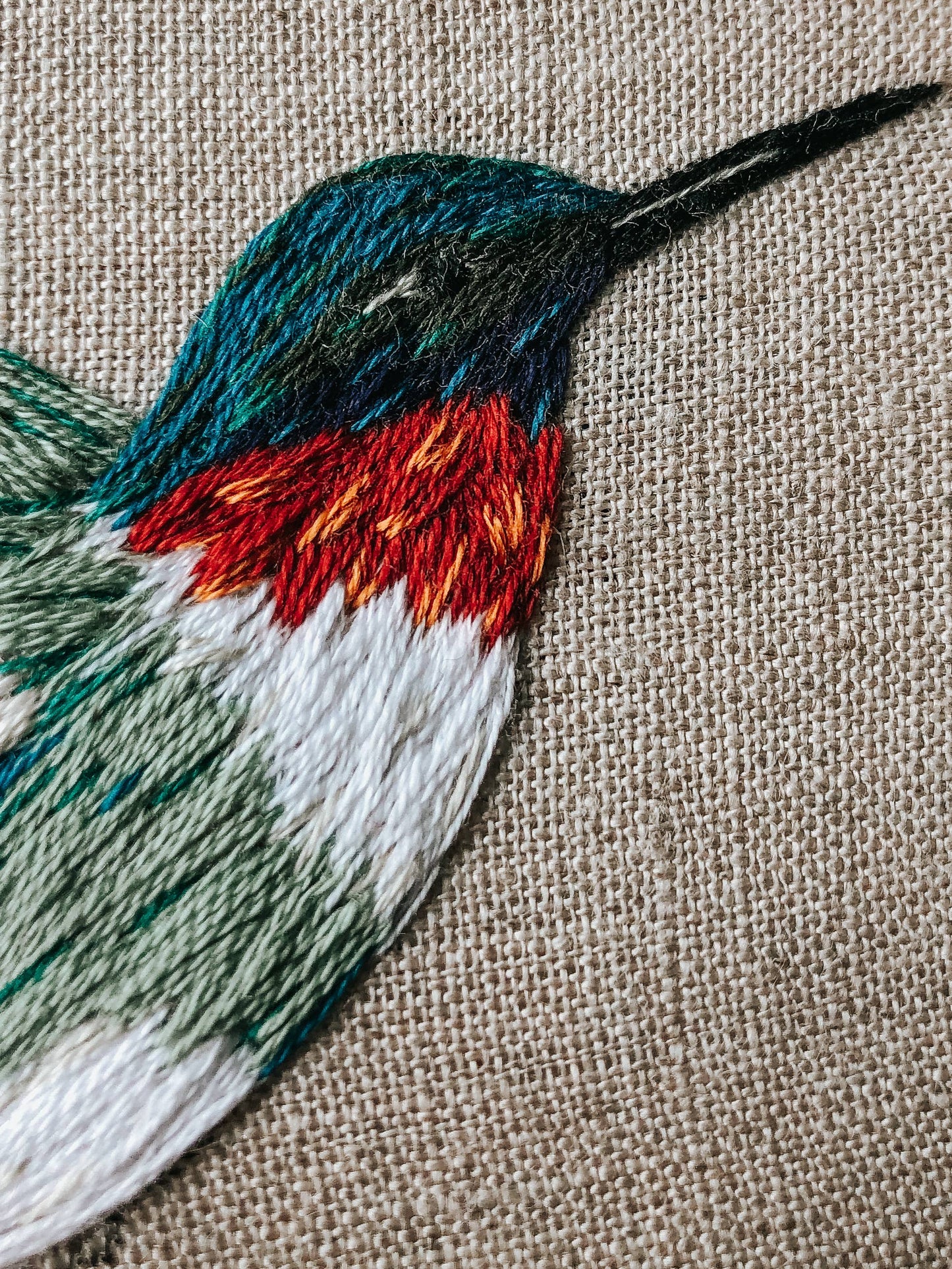 Mini Embroidery - Hummingbird Kit