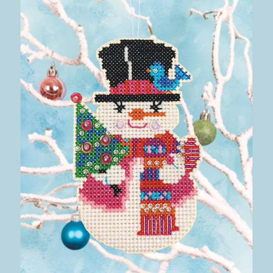 Christmas Cross Stitch - Snow Buddy Ornament Kit