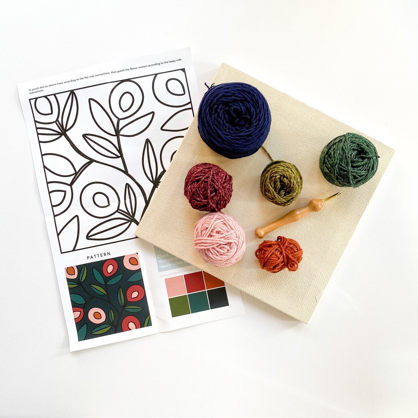 Punch Needle - Fall Floral Kit